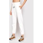 Przecenione Białe Spodnie dresowe damskie marki Max Mara w rozmiarze L 