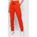 Przecenione Pomarańczowe Spodnie dresowe damskie marki NA-KD w rozmiarze S 