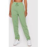 Przecenione Zielone Spodnie dresowe damskie marki NA-KD w rozmiarze S 