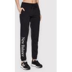 Przecenione Czarne Spodnie dresowe damskie sportowe marki New Balance w rozmiarze M 