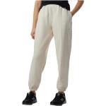 Beżowe Spodnie dresowe bawełniane damskie w stylu minimal bawełniane marki New Balance w rozmiarze M 