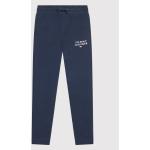 Przecenione Granatowe Spodnie dziecięce dresowe marki Tommy Hilfiger 
