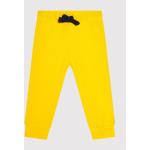 Przecenione Żółte Spodnie dziecięce dresowe marki United Colors of Benetton 