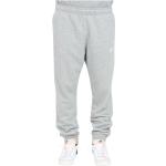 Szare Spodnie dresowe ze ściągaczami męskie do prania w pralce bawełniane na jesień marki Nike w rozmiarze XL 