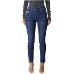 Niebieskie Jeansy z wysokim stanem damskie rurki dżinsowe marki Diesel 