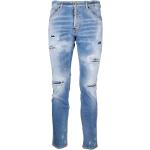 Niebieskie Jeansy rurki męskie dżinsowe marki D'squared2 w rozmiarze XL 