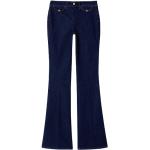 Niebieskie Jeansy dzwony damskie z motywem USA w stylu biznesowym dżinsowe marki Liu Jo 