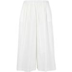 Białe Szerokie spodnie damskie w rozmiarze S 