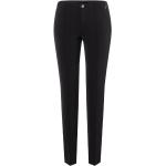 Czarne Eleganckie spodnie damskie poliamidowe marki MAC w rozmiarze XL 