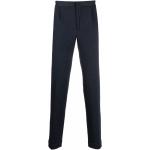 Ciemnoniebieskie Eleganckie spodnie męskie proste marki INCOTEX w rozmiarze XL 