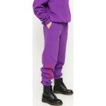 Przecenione Fioletowe Elastyczne spodnie damskie bawełniane marki Local Heroes w rozmiarze M 