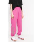 Przecenione Różowe Elastyczne spodnie damskie bawełniane marki Local Heroes w rozmiarze M 