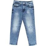 Niebieskie Elastyczne jeansy luźne dżinsowe marki Diesel 