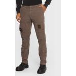 Przecenione Brązowe Spodnie materiałowe męskie marki AERONAUTICA MILITARE w rozmiarze L 