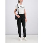 Przecenione Czarne Spodnie materiałowe damskie marki DKNY | Donna Karan w rozmiarze S 