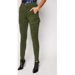 Przecenione Zielone Spodnie materiałowe damskie Skinny fit marki G-Star Raw 