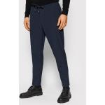 Przecenione Granatowe Spodnie materiałowe męskie marki Jack & Jones w rozmiarze XL 