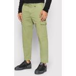 Przecenione Zielone Spodnie materiałowe męskie Tapered fit marki Marc O'Polo 