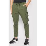 Przecenione Zielone Spodnie materiałowe męskie marki Replay 