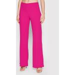 Przecenione Różowe Spodnie materiałowe damskie marki RINASCIMENTO w rozmiarze S 