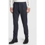 Przecenione Granatowe Spodnie materiałowe męskie marki s.Oliver w rozmiarze M 