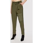 Przecenione Zielone Spodnie materiałowe damskie marki Twinset w rozmiarze L 
