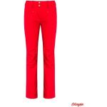 Przecenione Czerwone  Spodnie biodrówki damskie w stylu casual marki Descente 