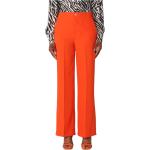 Pomarańczowe Szerokie spodnie damskie proste marki Liu Jo w rozmiarze XS 