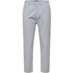 Białe Spodnie typu chinos męskie w stylu biznesowym z bawełny seersucker marki Only & Sons 