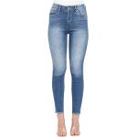 Niebieskie Jeansy z wysokim stanem damskie Skinny fit dżinsowe na lato marki ONLY w rozmiarze L 