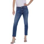 Niebieskie Elastyczne jeansy damskie w stylu wojskowym dżinsowe na wiosnę marki MASON´S w rozmiarze S 