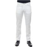 Białe Lniane spodnie męskie marki KITON 
