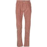Różowe Spodnie sztruksowe męskie rurki marki Jacob Cohen w rozmiarze M 