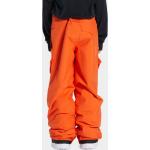 Przecenione Pomarańczowe Spodnie dziecięce snowboardowe z tafty marki DC Shoes w rozmiarze 152 