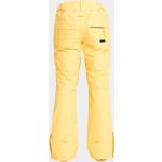 Przecenione Żółte Spodnie damskie z poliestru marki Roxy Sunset w rozmiarze S 