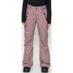 Przecenione Fioletowe Spodnie ocieplane damskie nylonowe na zimę marki The North Face Aboutaday w rozmiarze XS 