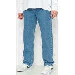 Przecenione Niebieskie Proste jeansy męskie luźne dżinsowe w rozmiarze M 