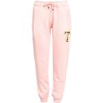 Różowe Spodnie dresowe bawełniane damskie marki Trussardi w rozmiarze XL 