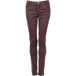 Fioletowe Proste jeansy damskie Skinny fit dżinsowe marki Trussardi 