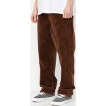Przecenione Brązowe Spodnie sztruksowe męskie luźne sztruksowe marki Volcom w rozmiarze XL 