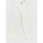 Przecenione Białe Szerokie jeansy damskie luźne dżinsowe marki Volcom 