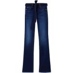 Niebieskie Elastyczne jeansy z frędzlami dżinsowe marki Liu Jo 