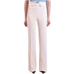 Beżowe Spodnie damskie poliamidowe marki Elisabetta Franchi w rozmiarze L 