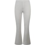 Białe Szerokie spodnie damskie z wiskozy marki HERNO w rozmiarze L 