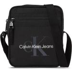 Czarne Torby na ramię męskie eleganckie dżinsowe marki Calvin Klein Jeans 