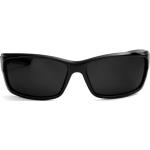 Sportowe czarne przydymione polaryzacyjne okulary przeciwsłoneczne