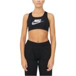 Czarne Biustonosze sportowe damskie sportowe z poliestru marki Nike w rozmiarze L 