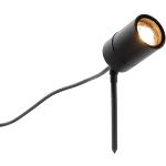 Czarne Lampy ze stali nierdzewnej marki Qazqa - gwint żarówki: GU10 