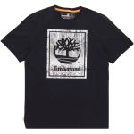 Czarne Koszulki męskie z krótkimi rękawami marki Timberland w rozmiarze XL 