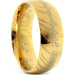 Złote pierścionki męskie ze stali chirurgicznej marki LUCLEON 